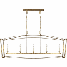 Visual Comfort Studio F3326-5ADB Thayer Antique Gild Kitchen Island Light Fixture