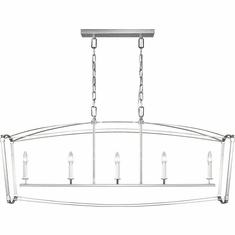 Visual Comfort Studio F3326-5PN Thayer Polished Nickel Island Lighting