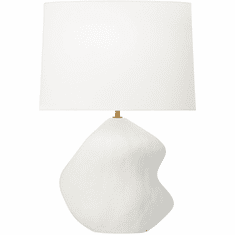 Visual Comfort Studio HT1091MWC1 Broxton Contemporary Matte White Ceramic Table Lamp