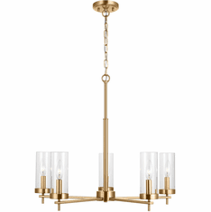 Visual Comfort Studio Lighting 3190305-848 Zire Satin Brass Lighting Chandelier