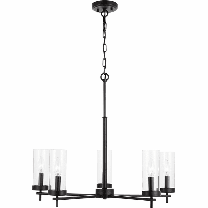 Visual Comfort Studio Lighting 3190305EN-112 Zire Midnight Black LED Lighting Chandelier
