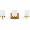 Visual Comfort Studio Lighting 4490303-848 Zire Satin Brass 3-Light Bath Lighting Sconce - alt