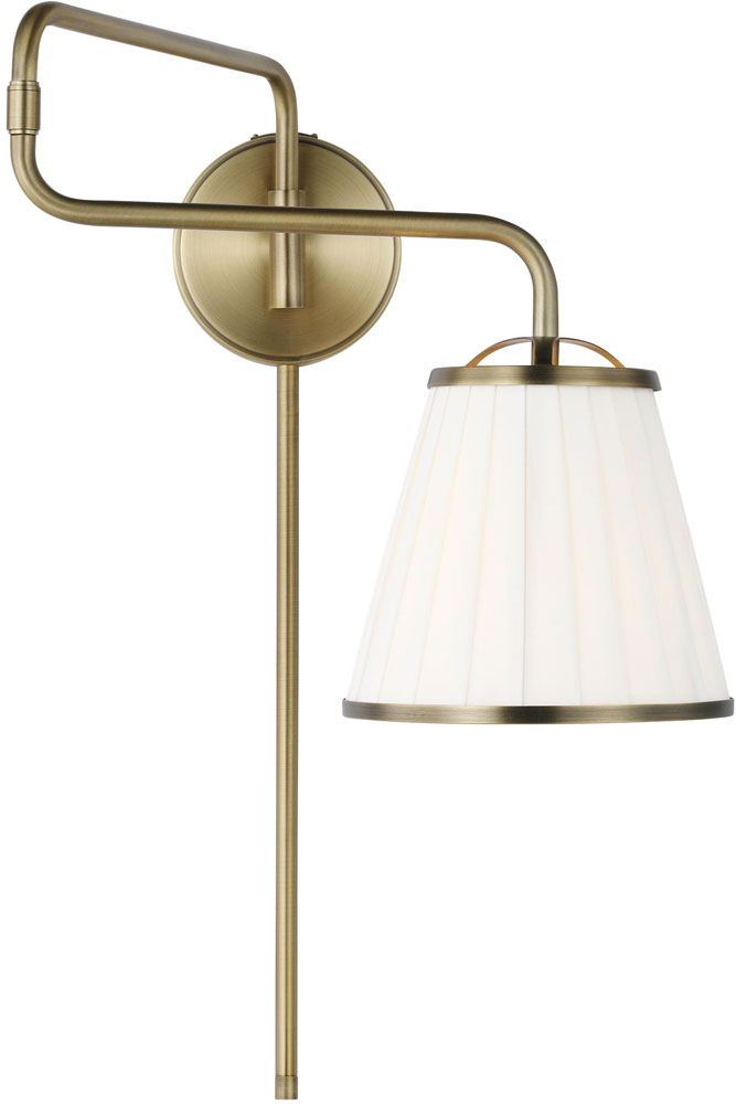 Visual Comfort Studio LW1081TWB Esther Time Worn Brass Light Sconce