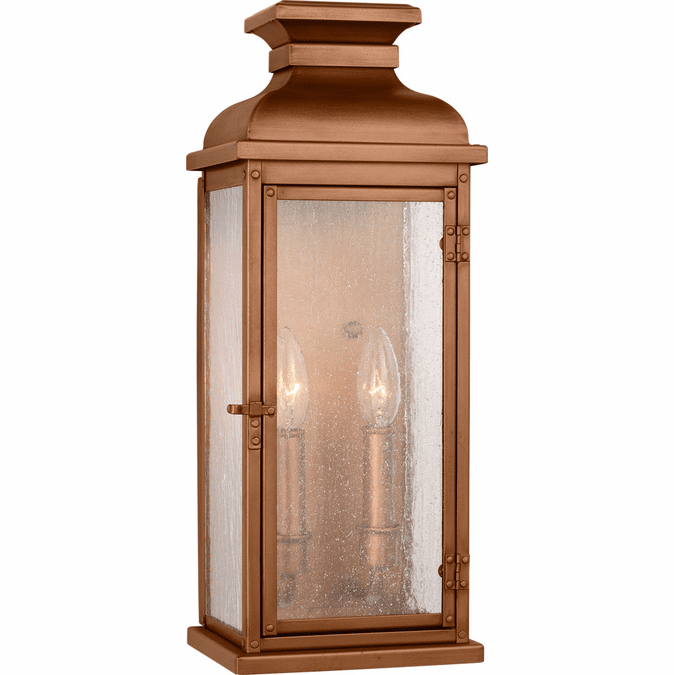 Visual Comfort Studio OL11101NCP Pediment Natural Copper Medium Exterior Wall Lamp