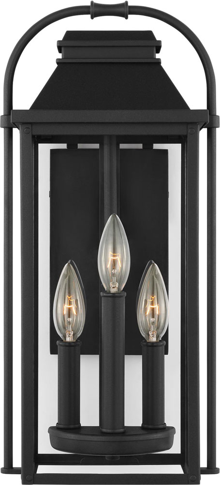 Visual Comfort Studio OL13200TXB Wellsworth Textured Black 18.25" Exterior Lighting Wall Sconce ...