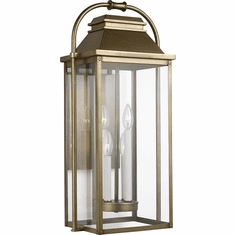 Visual Comfort Studio OL13202PDB Wellsworth Painted Distressed Brass Outdoor 12.5" Wall Sconce