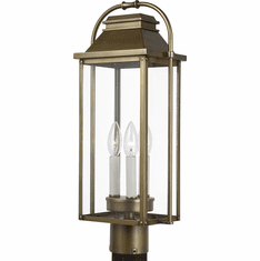 Visual Comfort Studio OL13207PDB Wellsworth Painted Distressed Brass Exterior Post Lighting