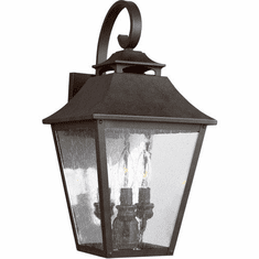 Visual Comfort Studio OL14403SBL Galena Traditional Sable Exterior 9.5" Wall Light Sconce