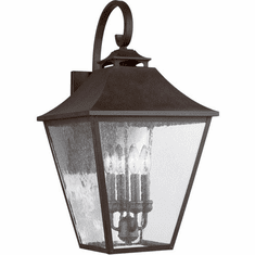 Visual Comfort Studio OL14404SBL Galena Traditional Sable Outdoor 13" Wall Sconce Light