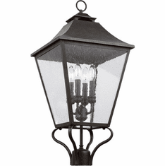 Visual Comfort Studio OL14407SBL Galena Traditional Sable Outdoor Post Light