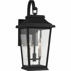 Visual Comfort Studio OL15401TXB Warren Textured Black Outdoor 8.5" Light Sconce