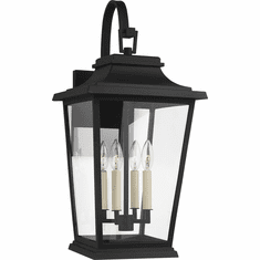 Visual Comfort Studio OL15403TXB Warren Textured Black Outdoor 12" Lamp Sconce