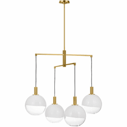 Visual Comfort Studio SLC1044BBS Torian Modern Burnished Brass Multi Ceiling Pendant Light