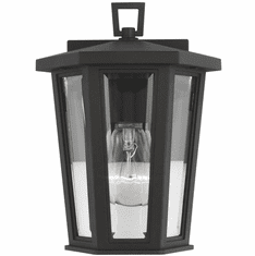 Visual Comfort Studio SLO1031TXB Witley Contemporary Textured Black Outdoor Light Sconce