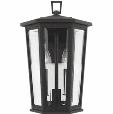 Visual Comfort Studio SLO1052TXB Witley Modern Textured Black Outdoor Wall Sconce Lighting