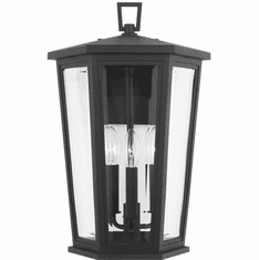 Visual Comfort Studio SLO1063TXB Witley Contemporary Textured Black Outdoor Wall Lighting