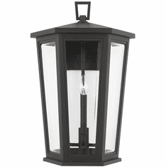 Visual Comfort Studio SLO1074TXB Witley Contemporary Textured Black Outdoor Wall Light Sconce