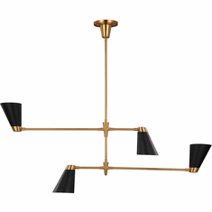 Visual Comfort Studio TC1104BBS Signoret Modern Burnished Brass Chandelier Lighting