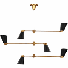 Visual Comfort Studio TC1116BBS Signoret Modern Burnished Brass Chandelier Light