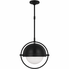 Visual Comfort Studio TP1101AI Bacall Modern Aged Iron 15.5" Pendant Lighting