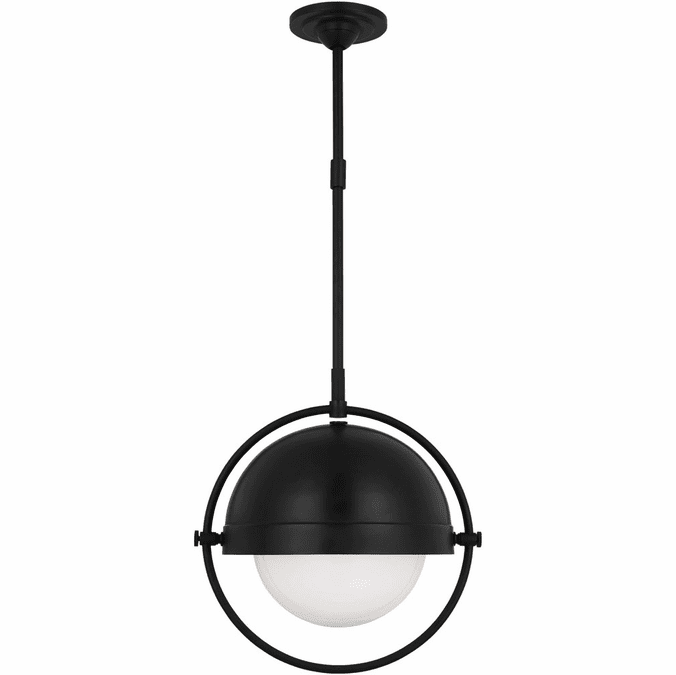 Visual Comfort Studio TP1101AI Bacall Modern Aged Iron 15.5" Pendant Lighting