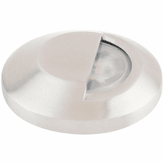 WAC Lighting 2541-SS Modern Marine Grade Stainless Steel LED Round Beveled Half Circle Top Surface Mounted Outdoor Pathway Lighting