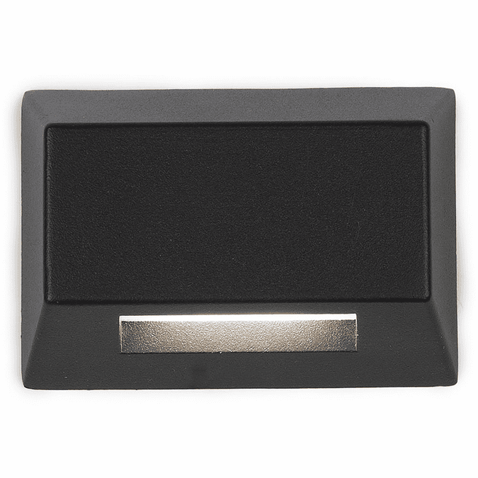 WAC Lighting 3031BK Modern Black LED Exterior Step Lighting WAC3031BK_