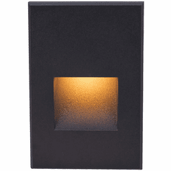 WAC Lighting 4021-AMBK Contemporary Black LED Indoor Step Lighting