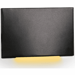 WAC Lighting 4031-AMBK Modern Black LED Scoop Indoor Step Lighting