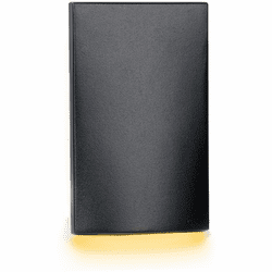 WAC Lighting 4041-AMBK Modern Black LED Scoop Indoor Step Lighting