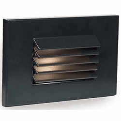 WAC Lighting 4051-BK Modern Black LED Louvered Indoor Step Lighting
