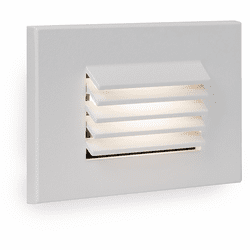 WAC Lighting 4051-WT Modern White LED Louvered Indoor Step Light