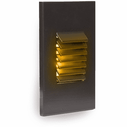 WAC Lighting 4061-AMBZ Modern Bronze LED Louvered Indoor Step Light
