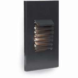 WAC Lighting 4061-BK Contemporary Black LED Louvered Indoor Step Lighting