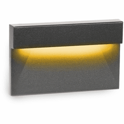 WAC Lighting 4091-AMBK Contemporary Black LED Ledge Indoor Step Lighting