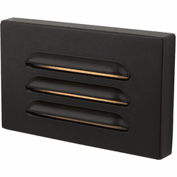 WAC Lighting 4501-BBR Modern Solid Brass and Bronze LED Louvered Indoor Step Lighting