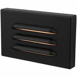 WAC Lighting 4501-BK Contemporary Black LED Louvered Indoor Step Light