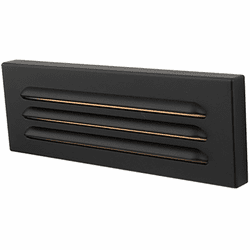 WAC Lighting 4901-BK Modern Black LED Louvered Indoor Step Light