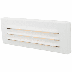 WAC Lighting 4901-WT Contemporary White LED Louvered Indoor Step Lighting