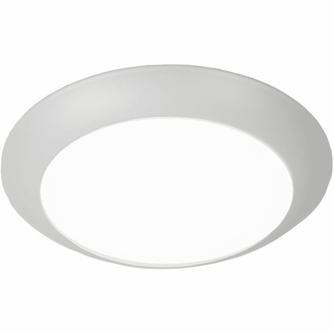 WAC Lighting FM-306-WT Disc Contemporary White LED 7.4" Overhead Lighting