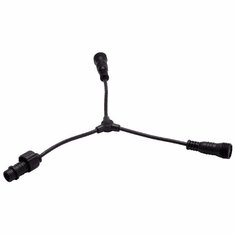 WAC Lighting LED-TO24-Y-RGB Modern Black 3-Way Y-Connector