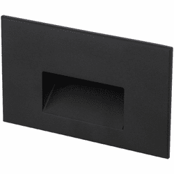 WAC Lighting WL-LED100-27-BK Modern Black LED Indoor Step Light