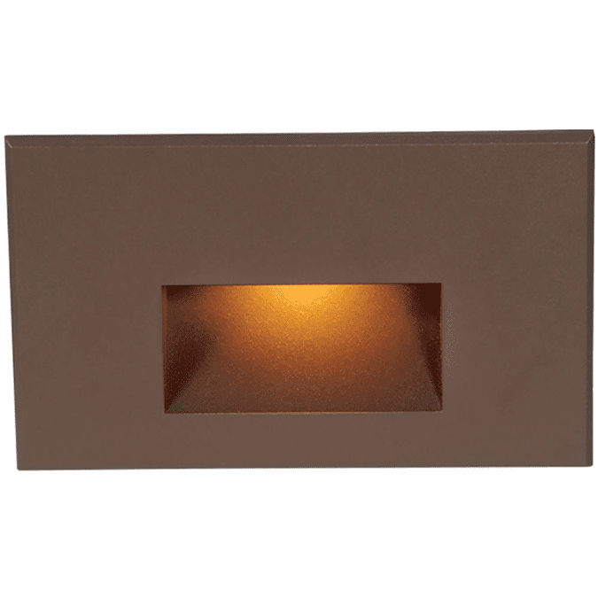 WAC Lighting WL-LED100-AM-BBR Contemporary Solid Brass and Bronze LED Amber Indoor Step Lighting