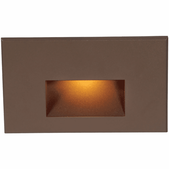 WAC Lighting WL-LED100-AM-BZ Contemporary Bronze LED Amber Indoor Step Lighting