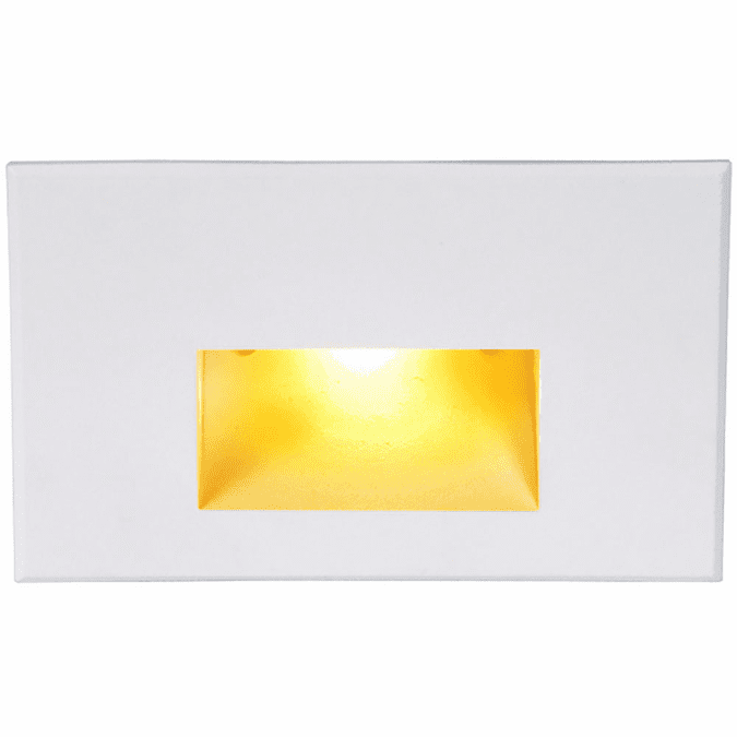 WAC Lighting WL-LED100-AM-WT Contemporary White LED Amber Indoor Step Lighting