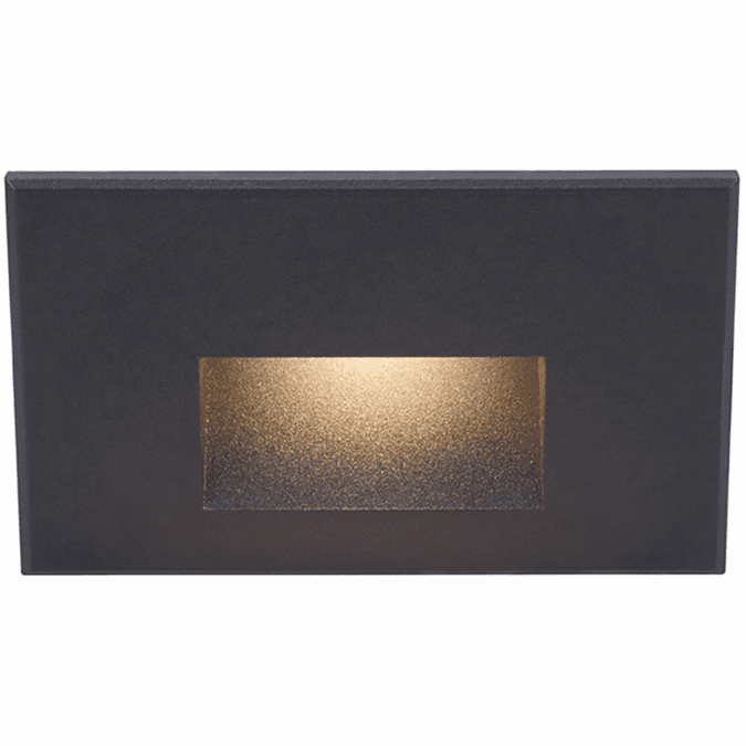 WAC Lighting WL-LED100-C-BK Contemporary Black LED Indoor Step Lighting