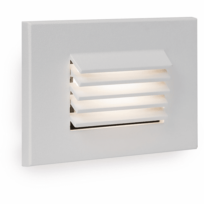 WAC Lighting WL-LED120-C-WT Modern White LED Louvered Indoor Step Light
