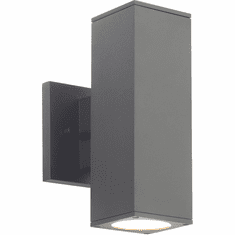 WAC Lighting WS-W220212-30-BK Cubix Contemporary Black LED