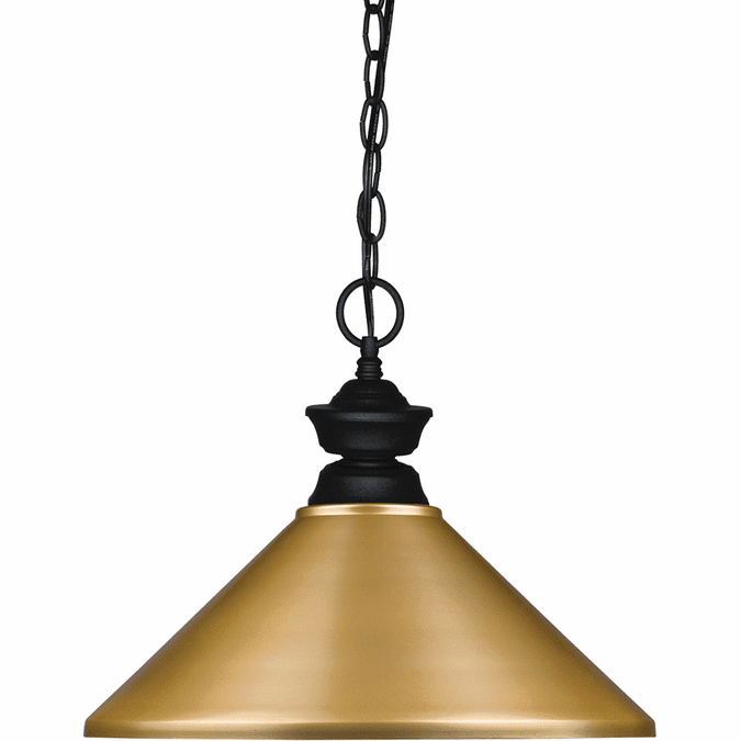 Z-Lite 100701MB-MSG Matte Black Pendant Light