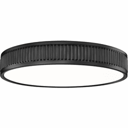Z-Lite 1013F16-MB-LED Stari Contemporary Matte Black LED 17" Flush Lighting
